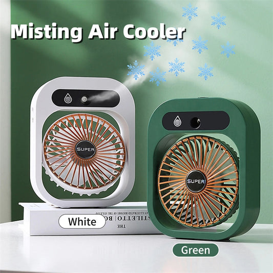 Portable USB Misting Desk Fan Cooler
